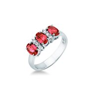 Anillo Mirco Visconti Mujer in Oro Rubini+Diamanti LF388 R